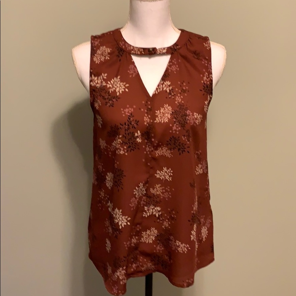 Maurices Maroon Sleeveless Top